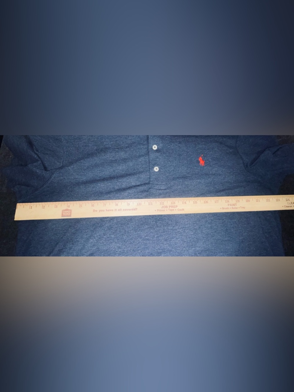 Polo by Ralph Lauren Navy Short-Sleeve Henley with Red Pony Logo large - Picture 6 of 7